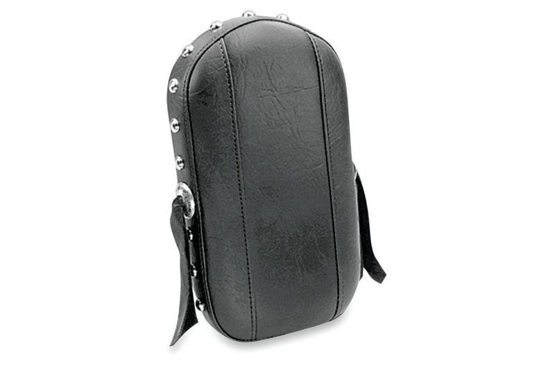 Mustang Studded Sissy Bar Pad with Conchos 11"x6.5" For Harley-Davidson - Click Image to Close