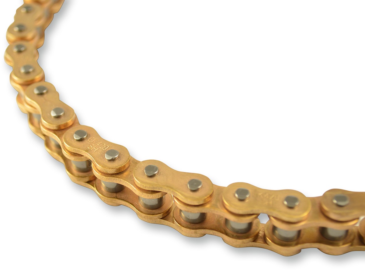 420X132 SH Supersport Chain Gold - For 07-15 Honda CRF150 - Click Image to Close