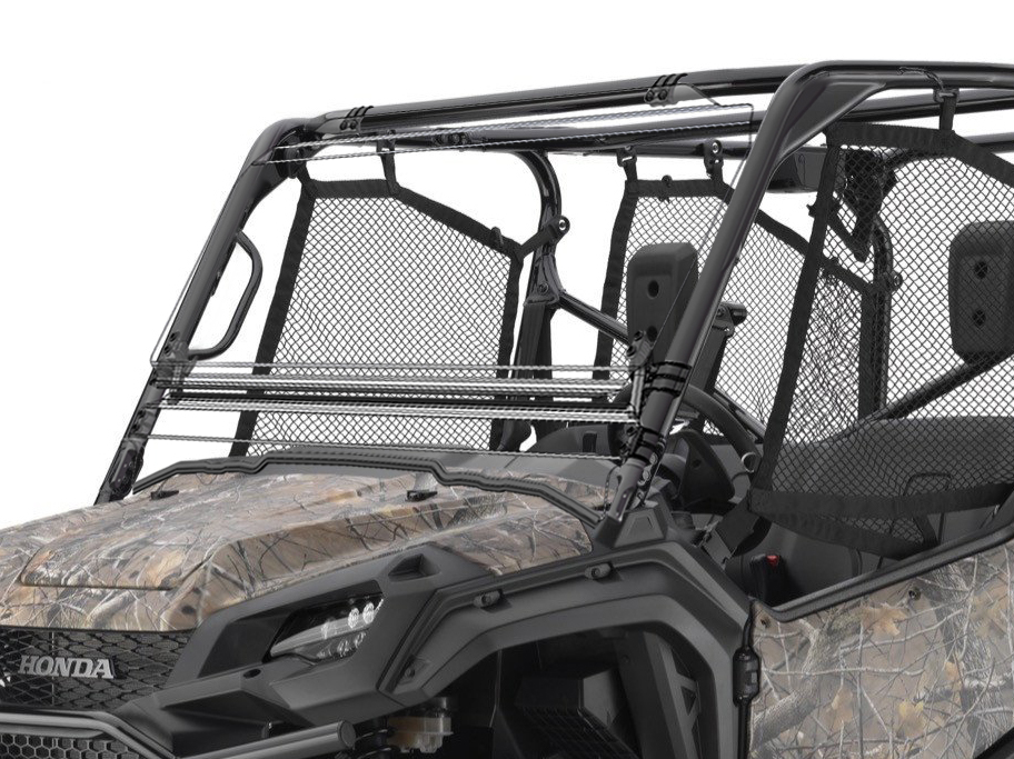 D-2 Full Tilting Windshield - For 16-19 Honda SXS1000 Pioneer - Click Image to Close