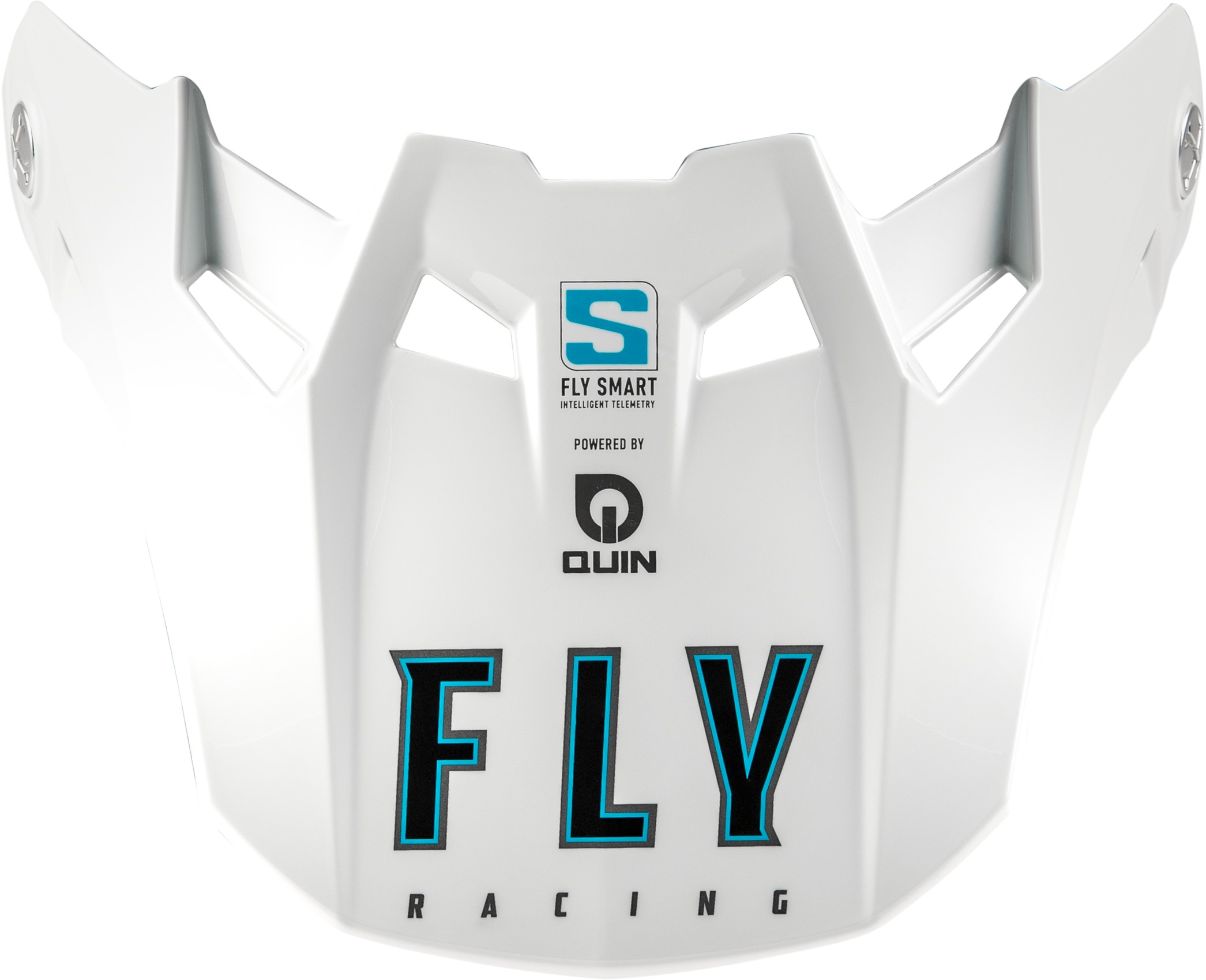 Fly Racing Formula S Carbon Solid Visor White XL/2X - Replacement visor for Fly Racing Formula S Carbon helmet - Click Image to Close