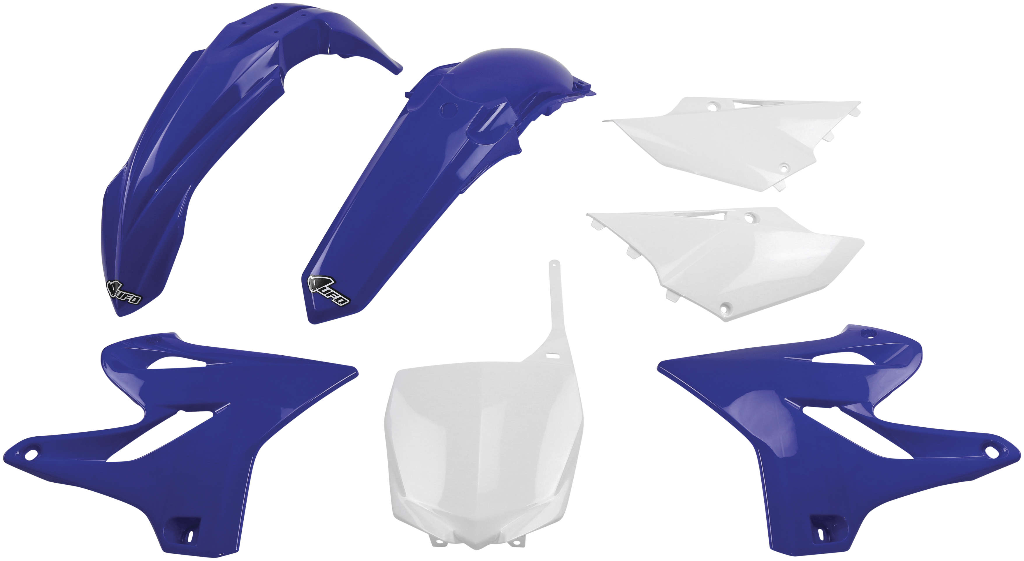 Full Body Replacement Plastic Kit - Original Blue & White - For 15-21 Yamaha YZ125 & YZ250 - Click Image to Close