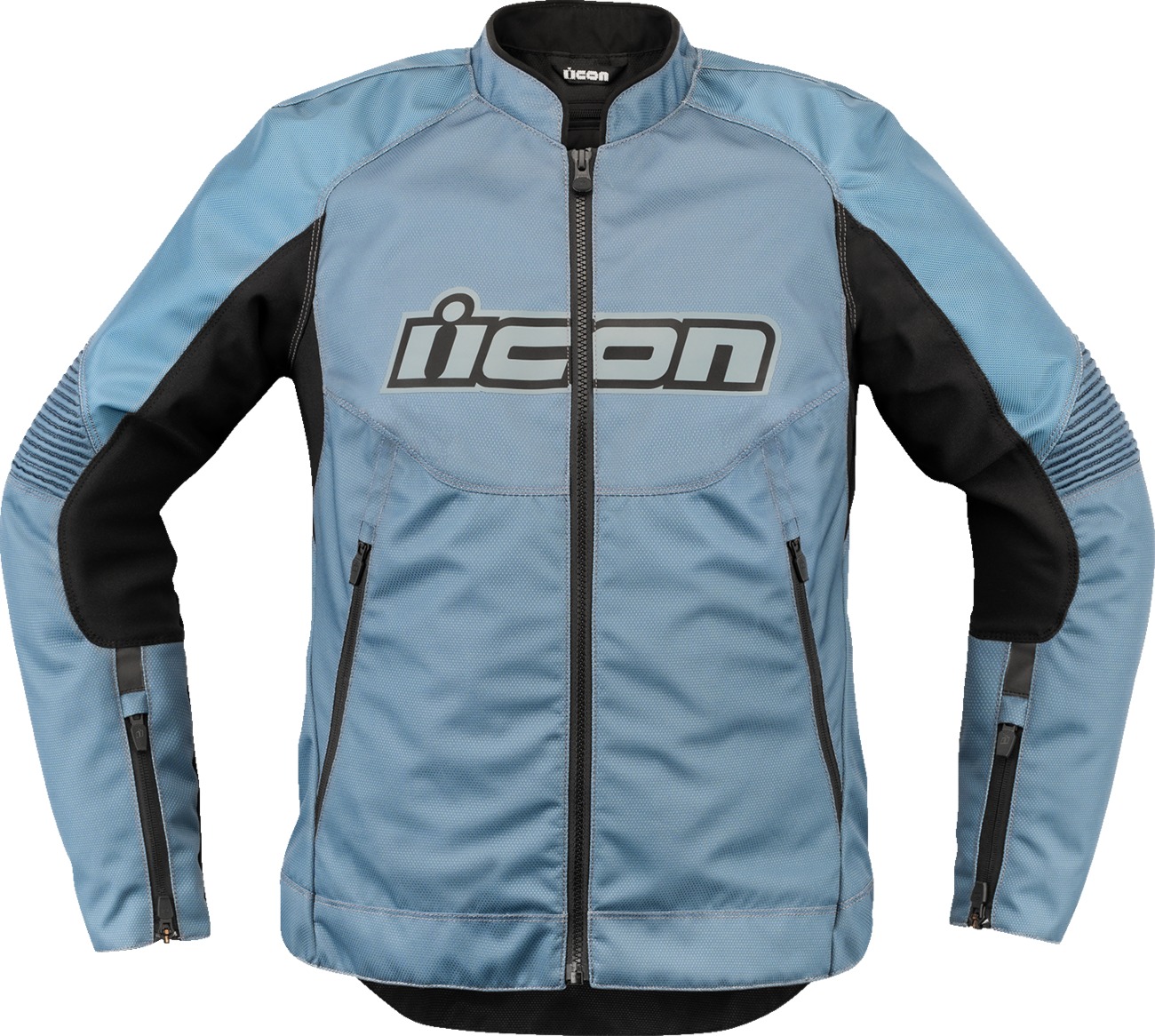 ICON Women's Overlord3 Jacket XL Black/Light Blue - Sport performance jacket for women - Click Image to Close