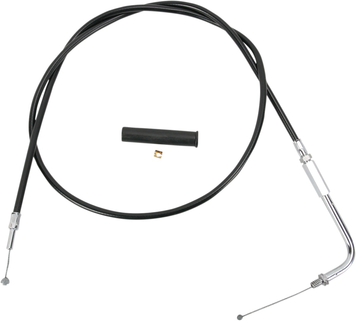 Drag Specialties Black Vinyl Throttle Cable 38in For Harley-Davidson - Throttle cable, 38in, For Harley-Davidson models - Click Image to Close
