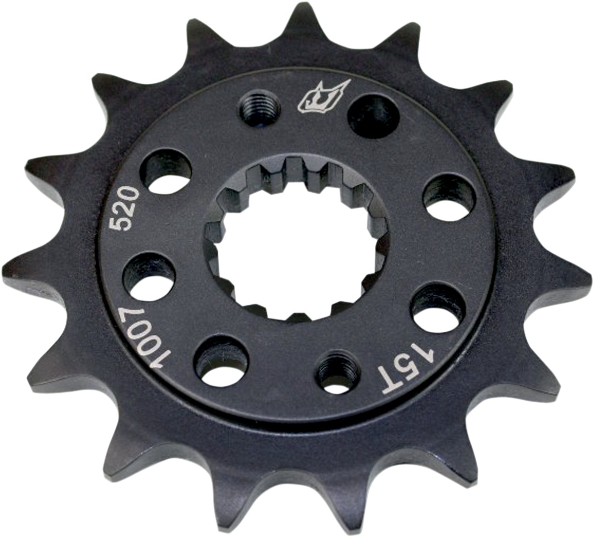 Driven 520 Steel Front Sprocket Black 15T - Click Image to Close