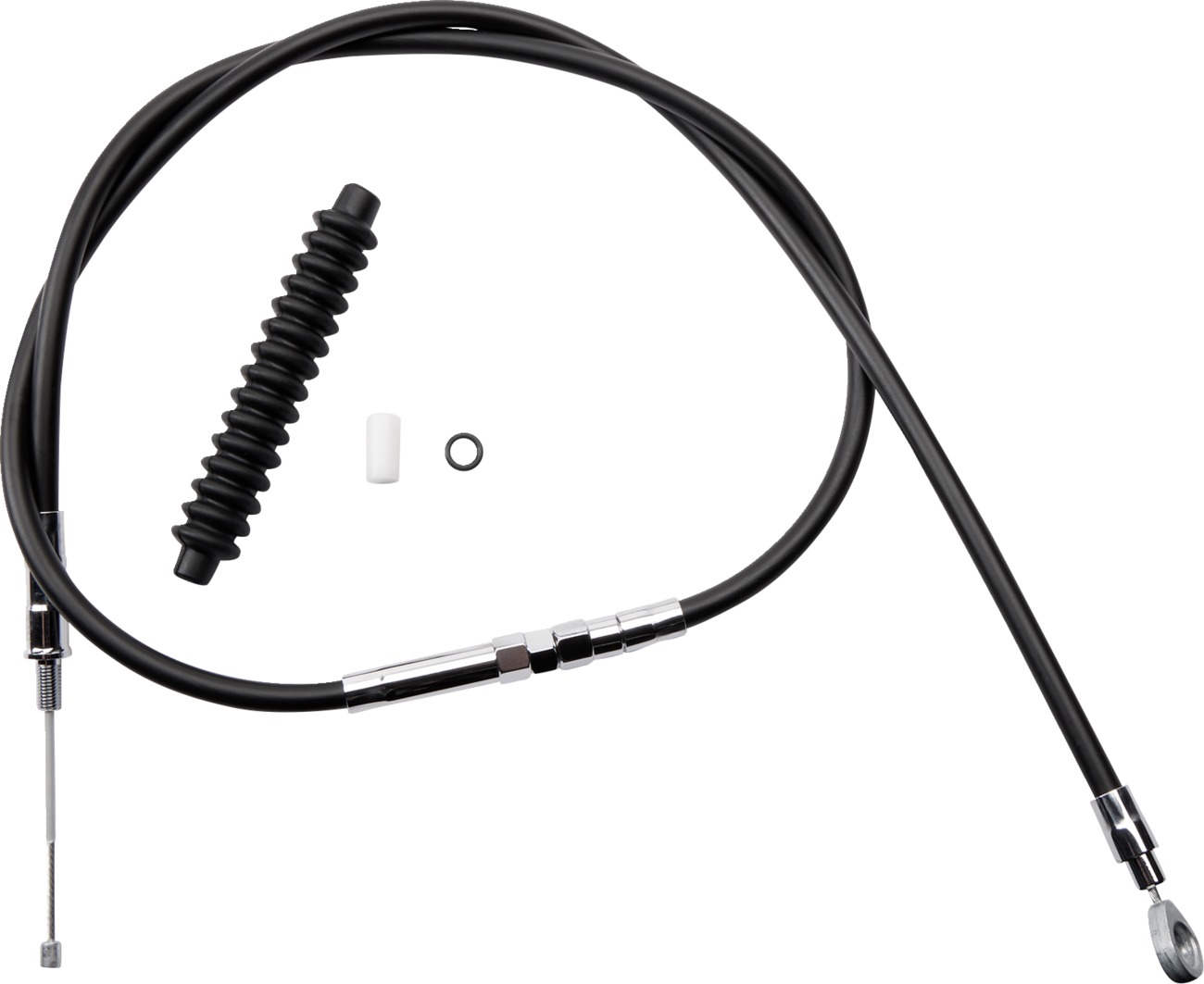 Drag Specialties Black Vinyl Clutch Cable For Harley Sportster Models - Clutch cable, black vinyl. For Harley Sportster models - Click Image to Close