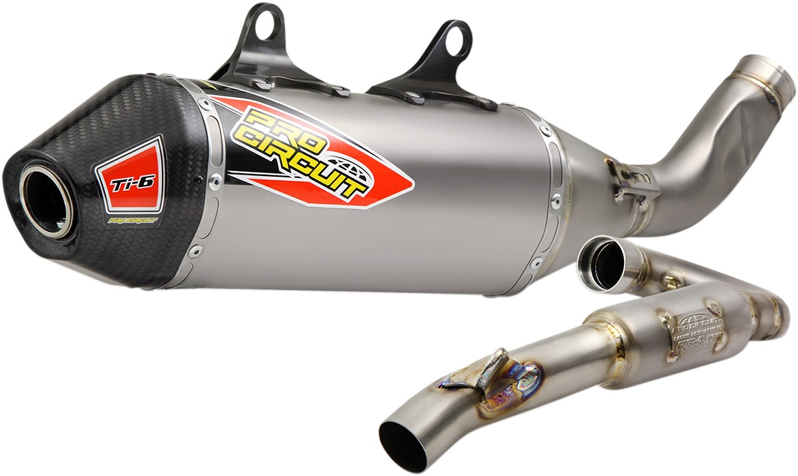 TI-6 Full Exhaust W/ Carbon Cap - For 19-20 250 SXF/XCF & FC 250/350 - Click Image to Close