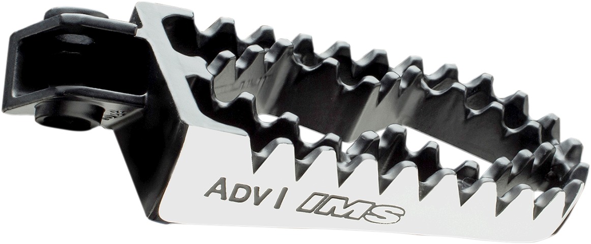 Adventure Series Footpegs Silver Stainless Steel Fits BMW GS & Triumph Tiger 800 - 5.3" x 2.5" Stainless Steel - Click Image to Close