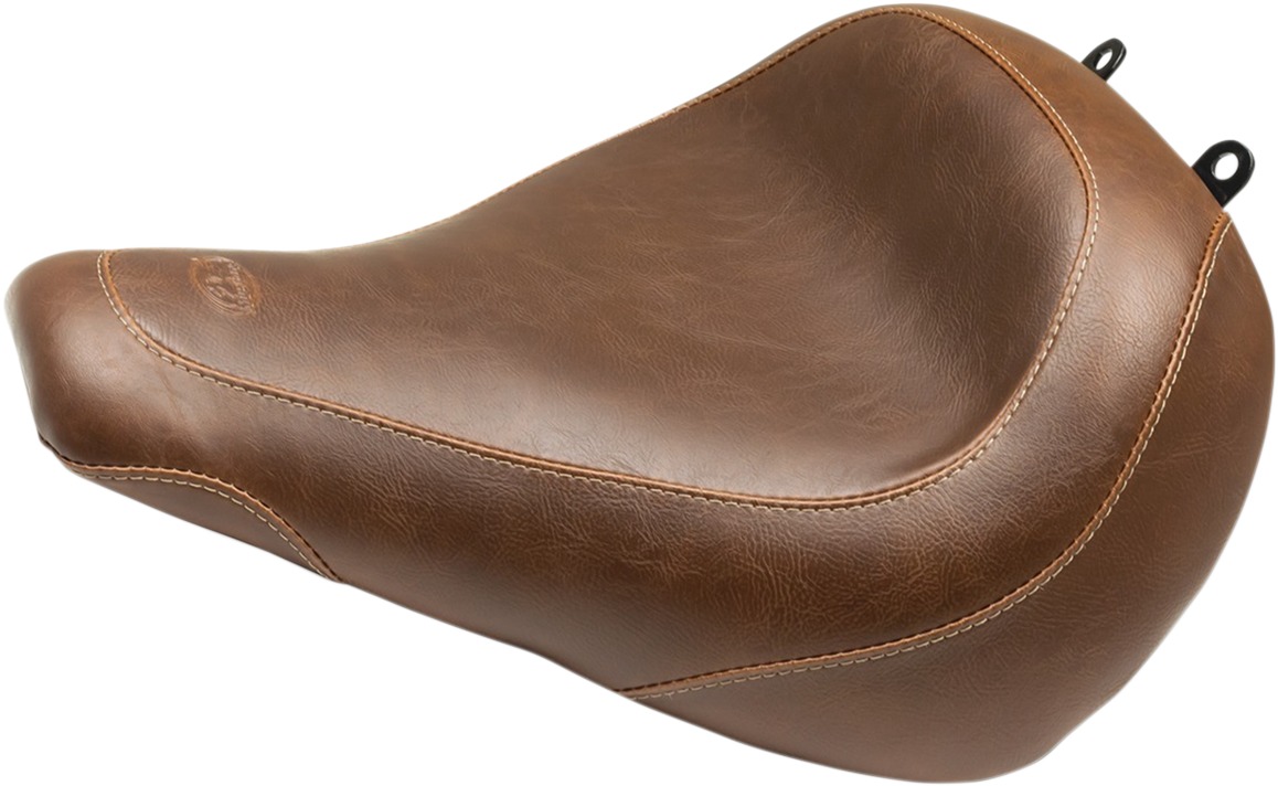 Tripper Brown Solo Seat Wide & Low - For 18-21 Harley FLFB Fat Boy - Click Image to Close
