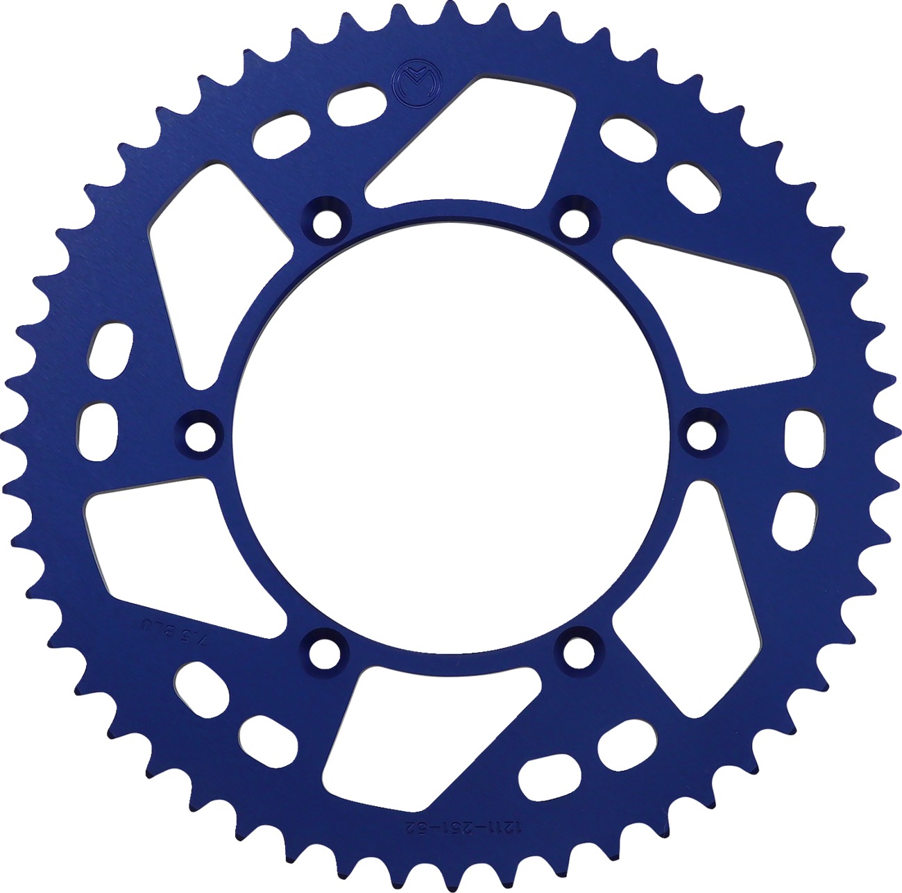 Moose Offroad Rear Aluminum Sprocket 520 52T Blue For Yamaha - Rear 52T 520 blue sprocket For Yamaha models - Click Image to Close