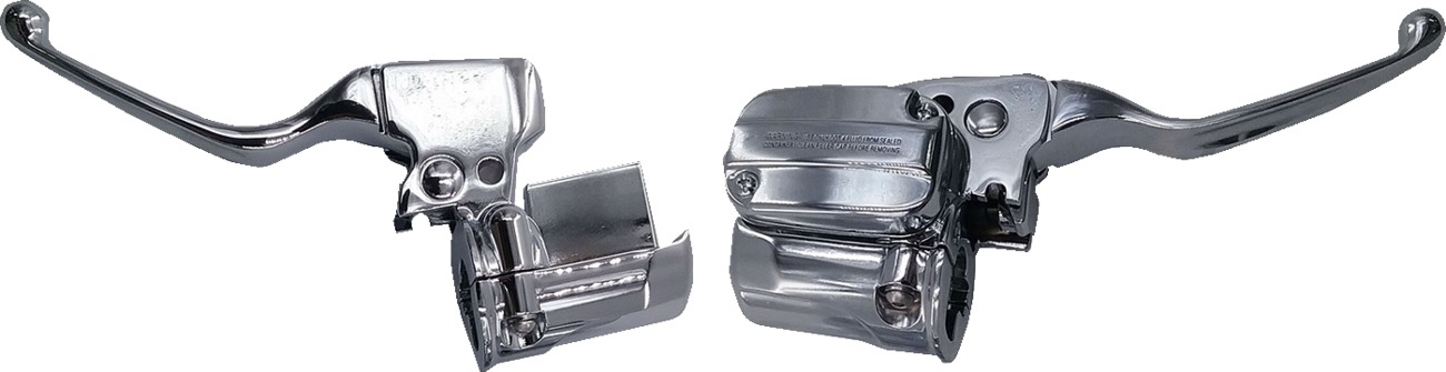 Drag Specialties Handlebar Control Kit Mechanical Chrome Harley 2025+ - Control kit, chrome. For select 2025+ Harley models - Click Image to Close
