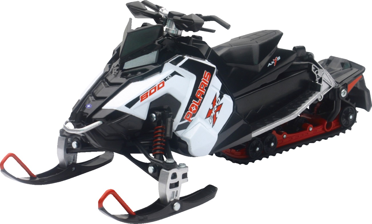 1:18 Scale Polaris Pro-X 800 Snowmobile Replica White by New Ray - Click Image to Close