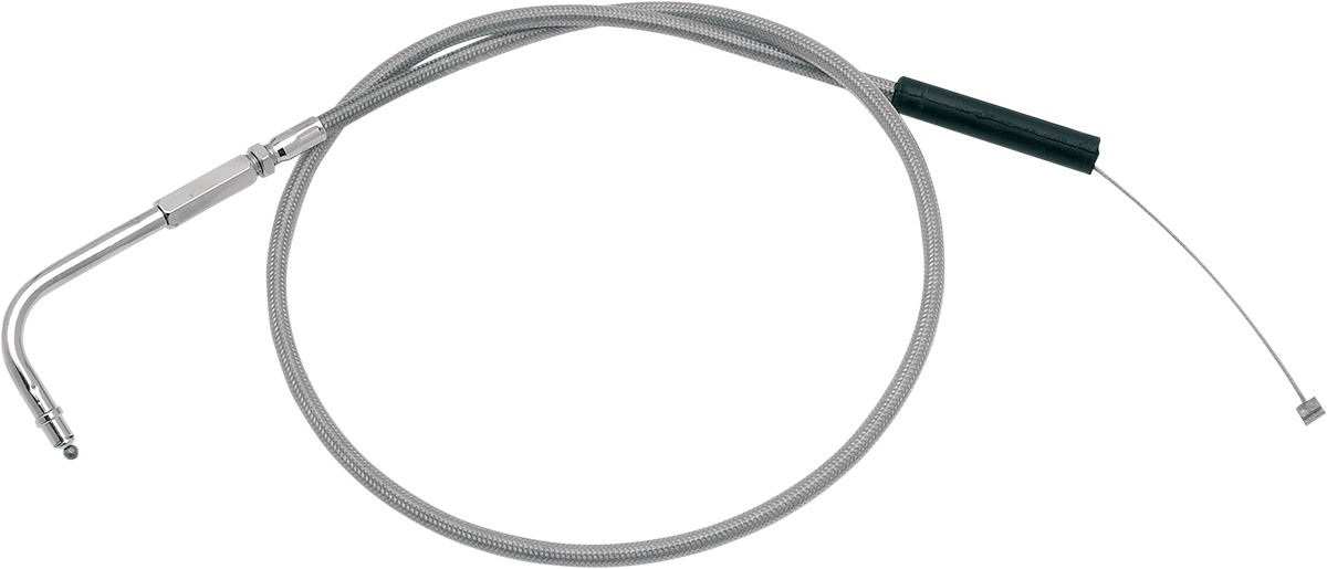 Armor Coat Throttle Cable -4" - For 90-95 Harley Touring Softail Dyna - Click Image to Close