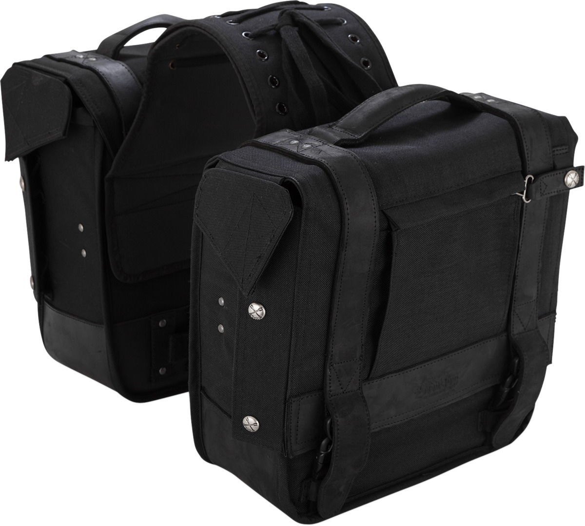 Burly Brand Voyager Throw Over Saddlebags Black - Click Image to Close