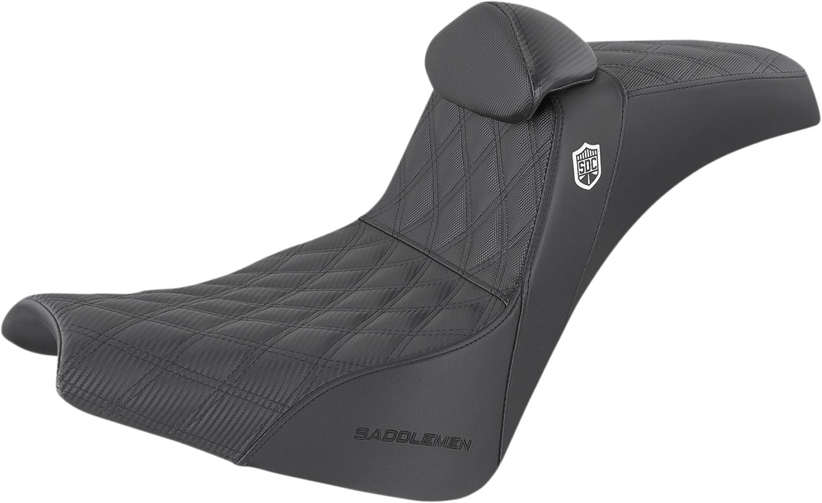 Saddlemen Pro Series SDC Performance Grip Seat Black For Harley Softail - Performance 2-up seat For 2021-2024 Harley Softail - Click Image to Close