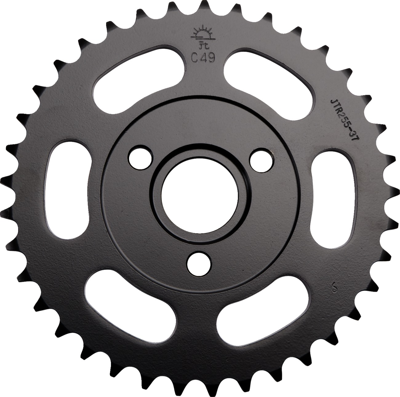 JT Steel Rear Sprocket 37 Tooth Natural Fits Honda - Click Image to Close