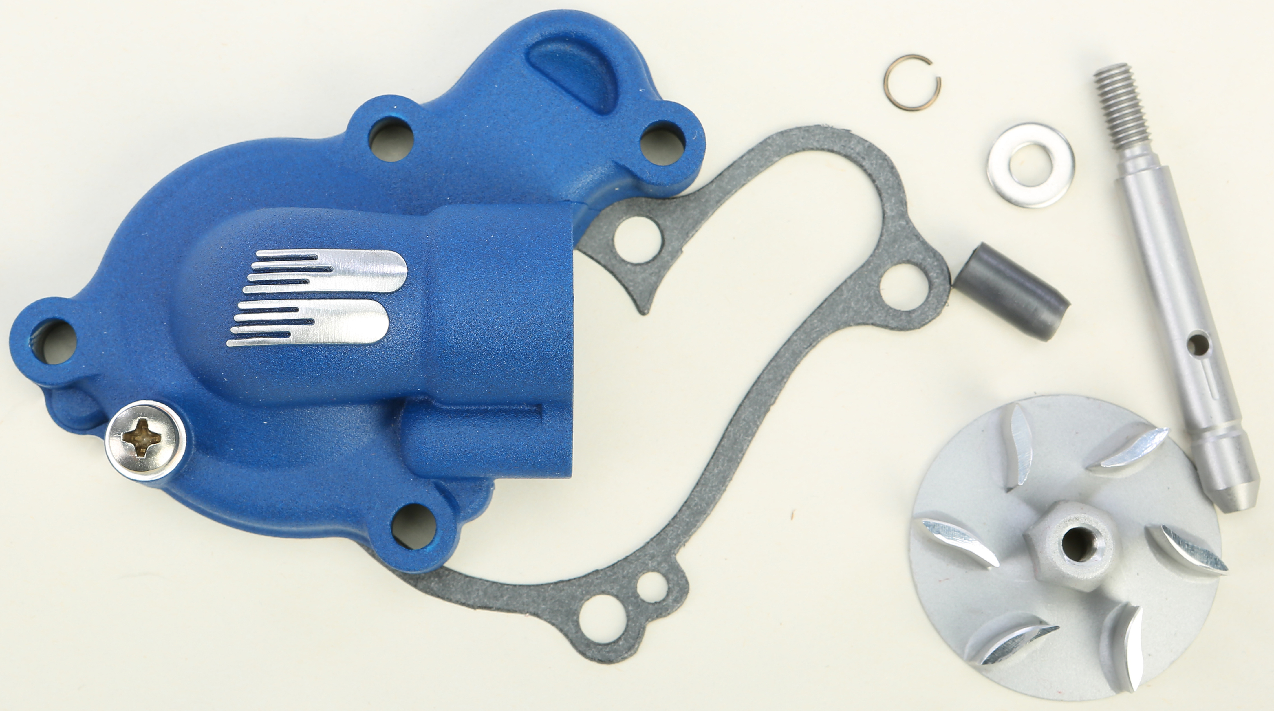 Blue Waterpump Cover Impeller Kit - For 14-18 YZ250F & 14-19 WR250F / YZ250FX - Click Image to Close