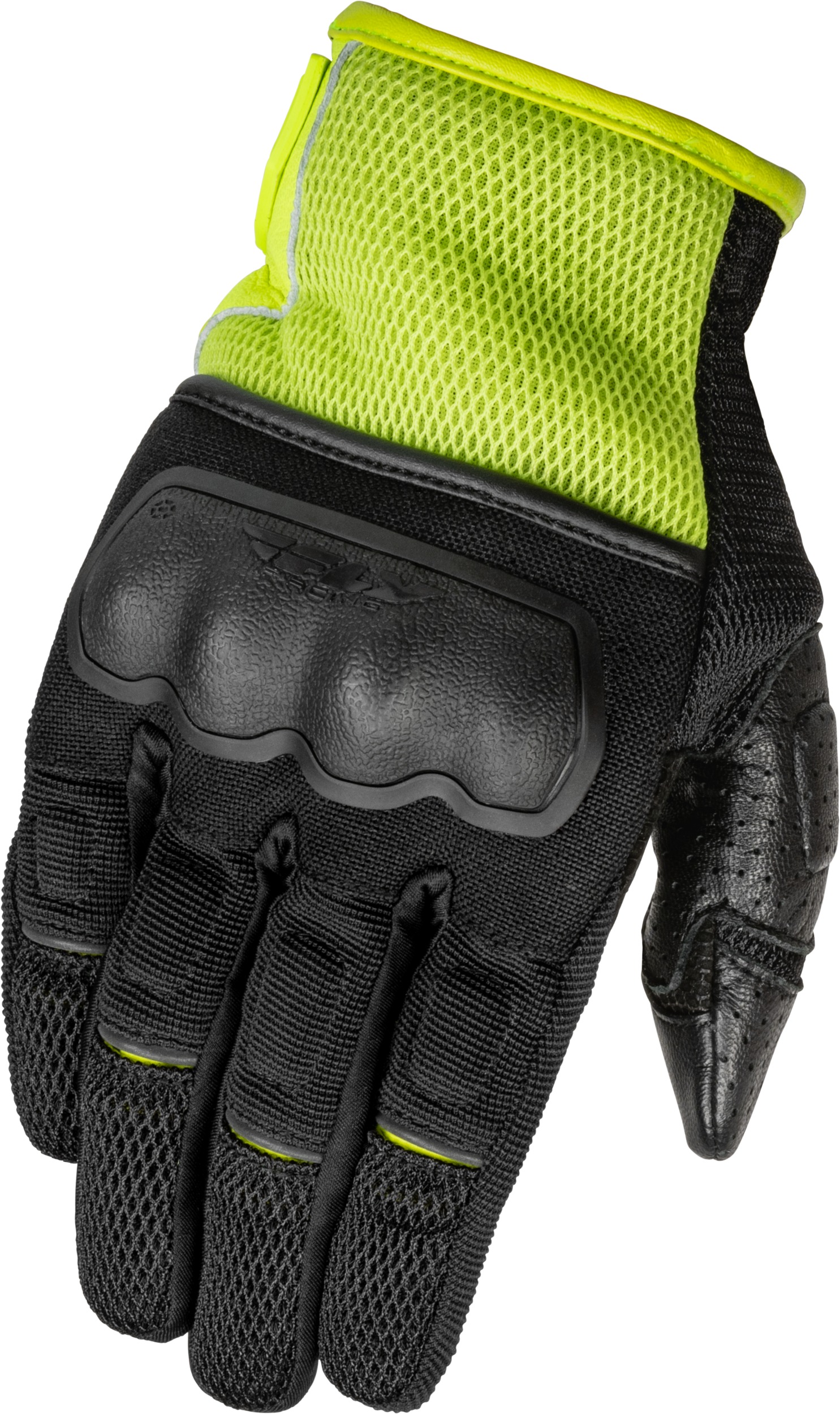 Fly Racing Coolpro Force Gloves Black/Hi-Vis Small - Street riding gloves in Small Black/Hi-Vis - Click Image to Close