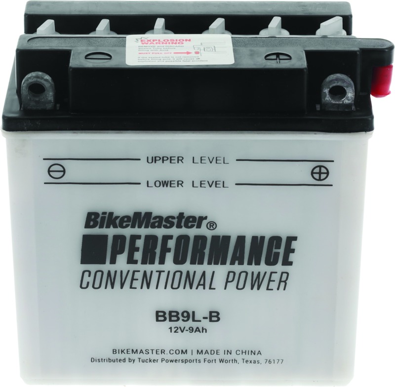 BikeMaster BB9L-B Conventional Battery - Click Image to Close