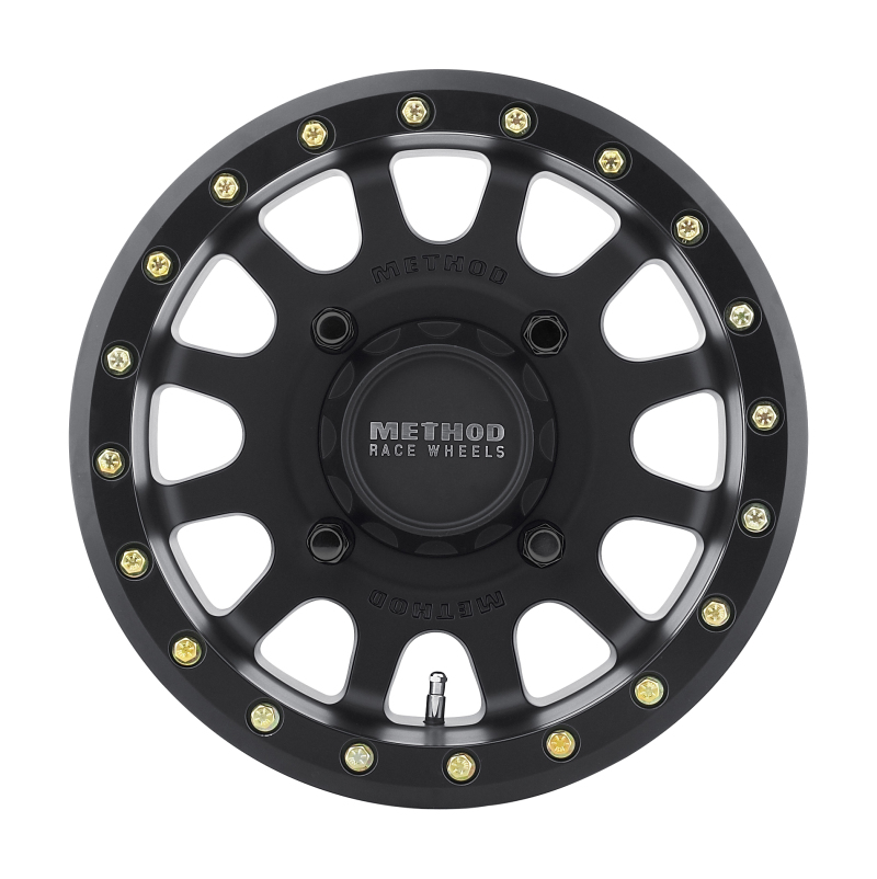 MR401 UTV Beadlock 15x7 / 4+3/13mm Offset / 4x156 / 132mm CB Matte Black Wheel - Click Image to Close
