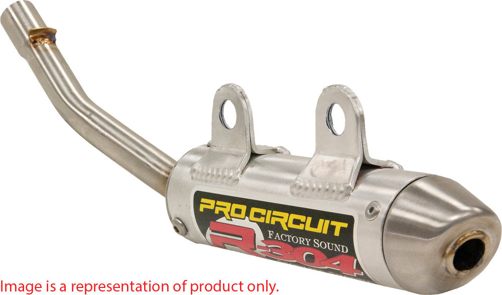 R-304 Shorty Aluminum Slip On Exhaust Silencer - 125/150 SX, TC125, MC125 - Click Image to Close