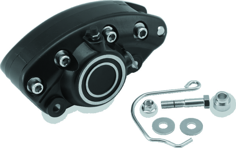 Bikers Choice Black Front Brake Caliper For 73-84 FL - Original style brake caliper For 73-84 FL models - Click Image to Close