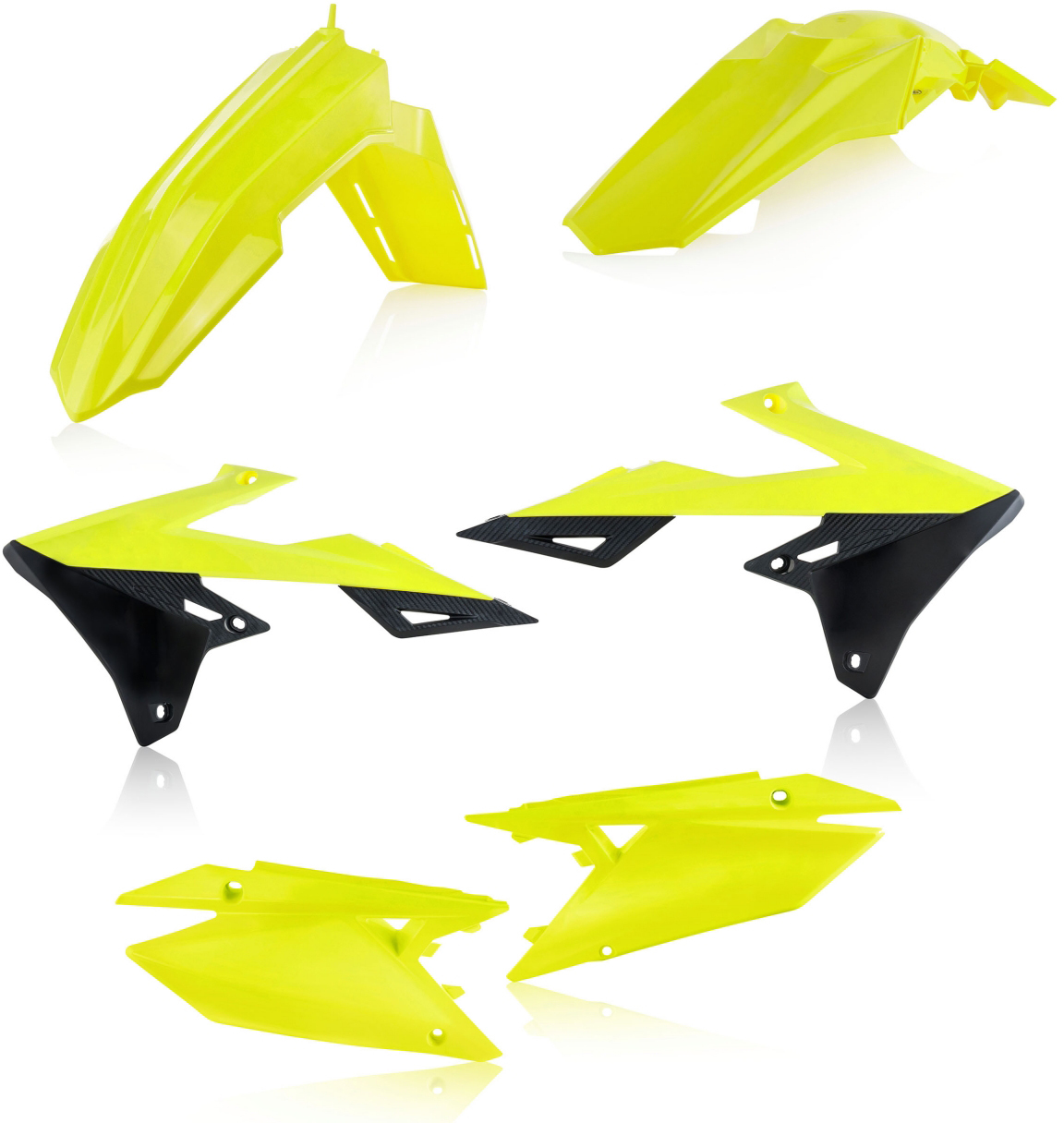 Flo-Yellow Plastic Kit - For 18-22 RMZ450 & 19-22 RMZ250 - Click Image to Close