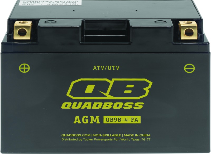 QuadBoss AGM Battery QB9B-4-FA Maintenance-Free - Click Image to Close