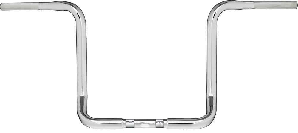 Harddrive 12" Chrome Bagger Ape-Hanger Handlebars 1.25" OD - Silver - Click Image to Close