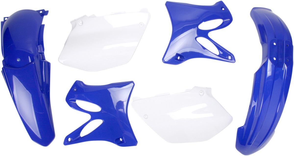 Plastic Kit - 2012 Blue/White - Yamaha YZ125 YZ250 - Click Image to Close