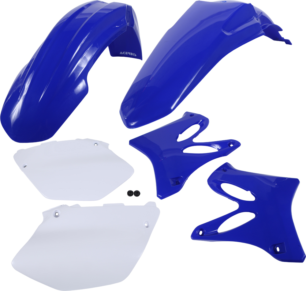 Plastic Kit - 2012 Blue/White - Yamaha YZ125 YZ250 - Click Image to Close