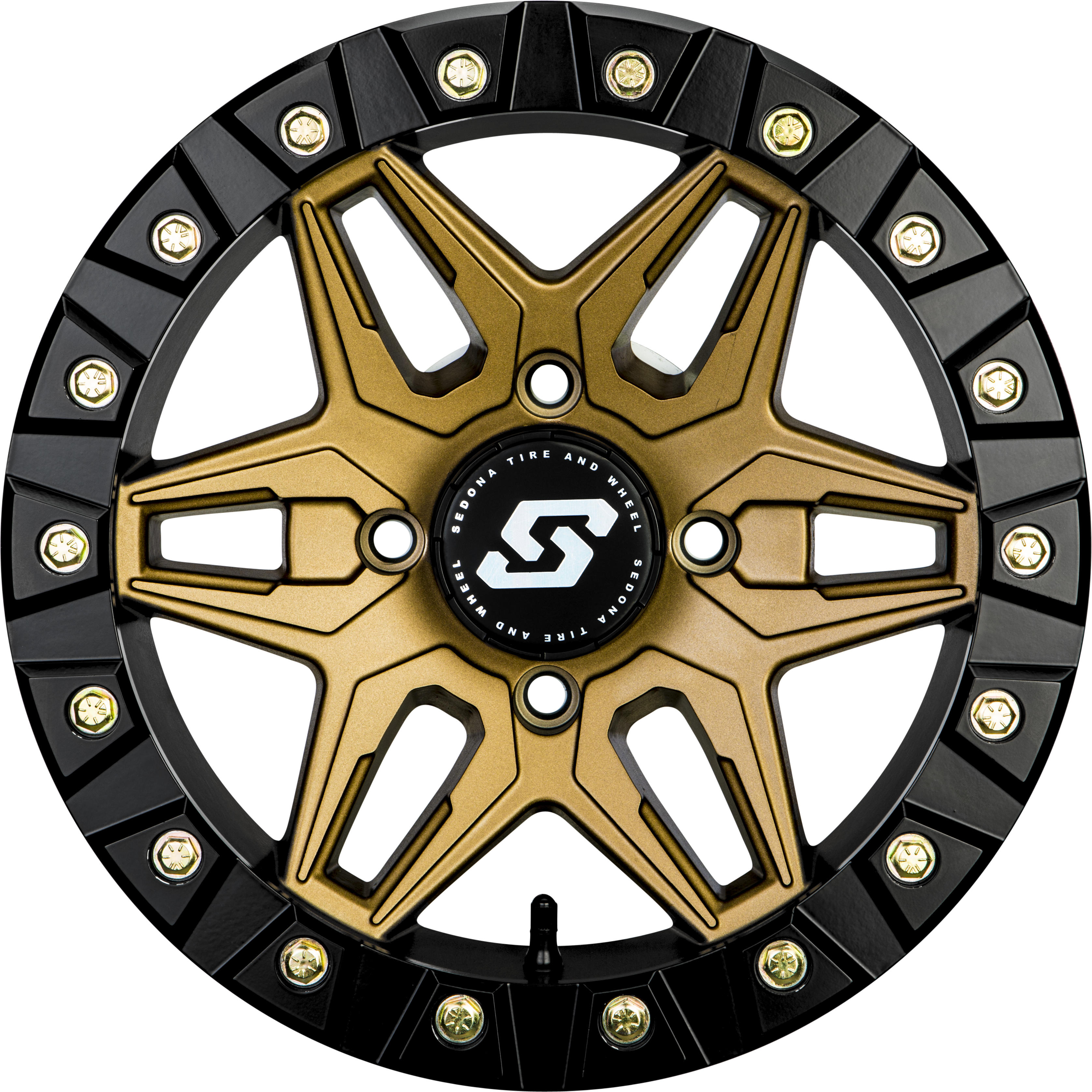 Split 6 Beadlock Wheel Bronze/Black 4/156 14X10 5+5 - Click Image to Close