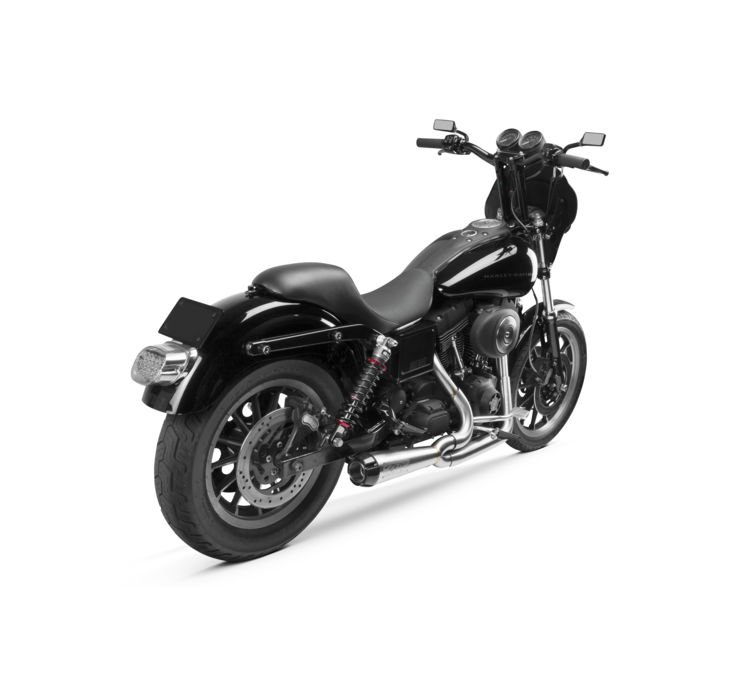 2-1 Comp-S Brushed Full Exhaust CF Cap - For 99-05 HD Dyna - Click Image to Close