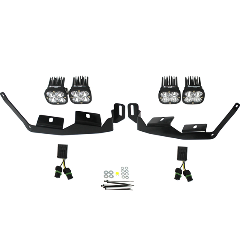 Baja Designs Headlight Kit Black/Clear Cold White Fits 2014+ RZR XP1000 - Click Image to Close