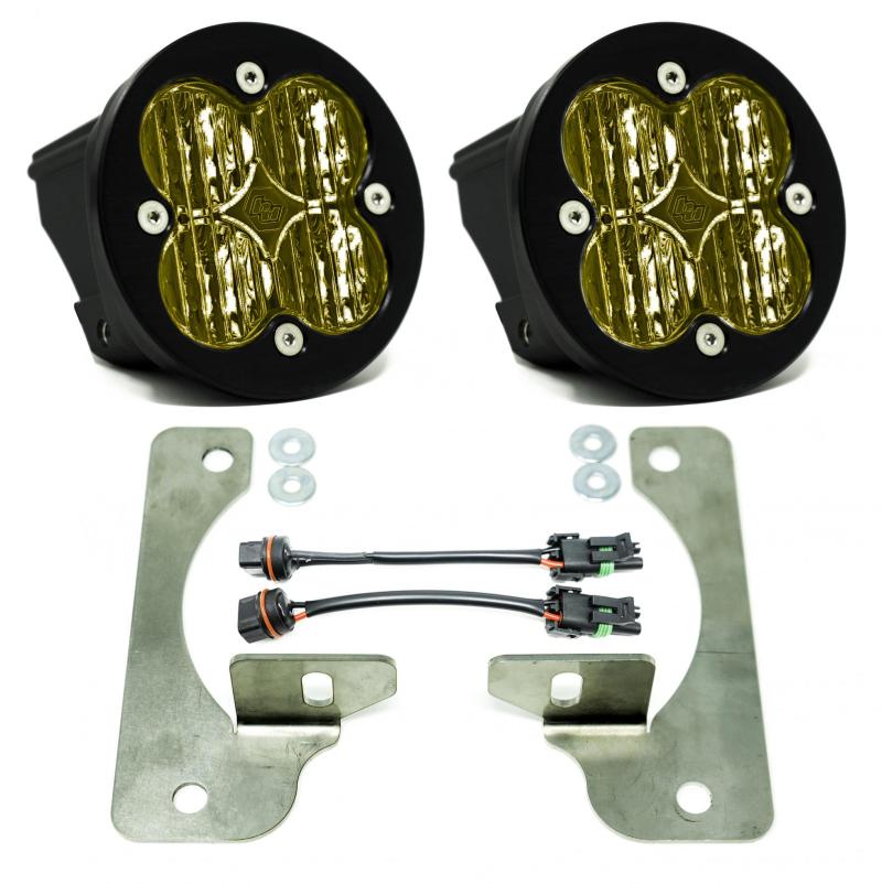 Baja Designs Amber Fog Light Pocket Kit Fits 2018+ Wrangler JL Rubicon - Click Image to Close