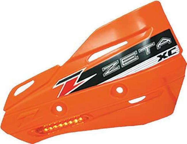 Zeta XC Flasher Orange Handguard Shields For Bar Armor Guards - Click Image to Close