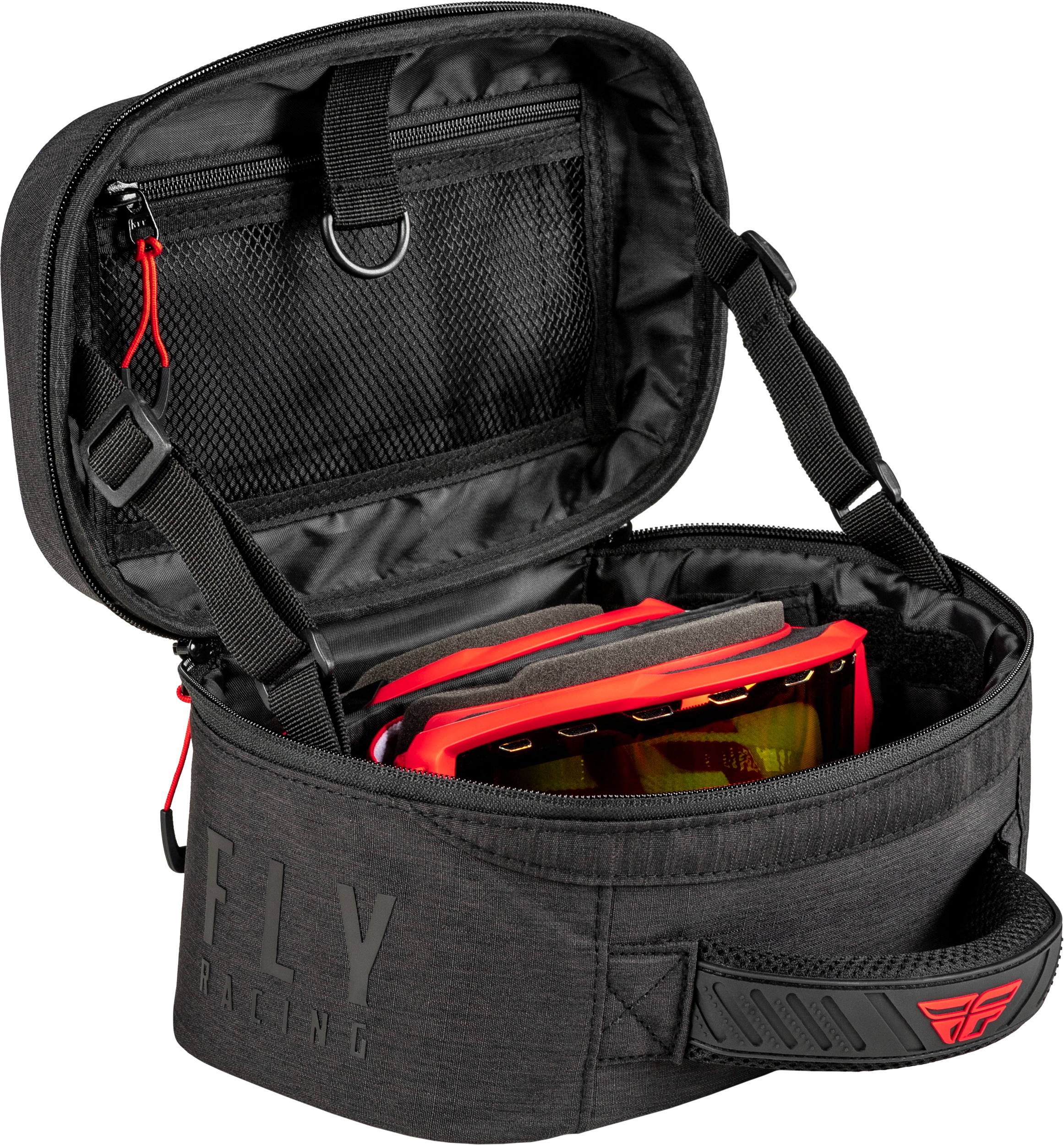 Fly Racing Dual Goggle Case Black - Protective case for two goggles and accessories - Click Image to Close