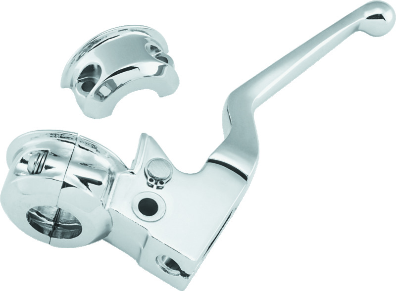 Original Chrome Clutch Lever and Bracket For 82-95 Big Twin & XL - Click Image to Close