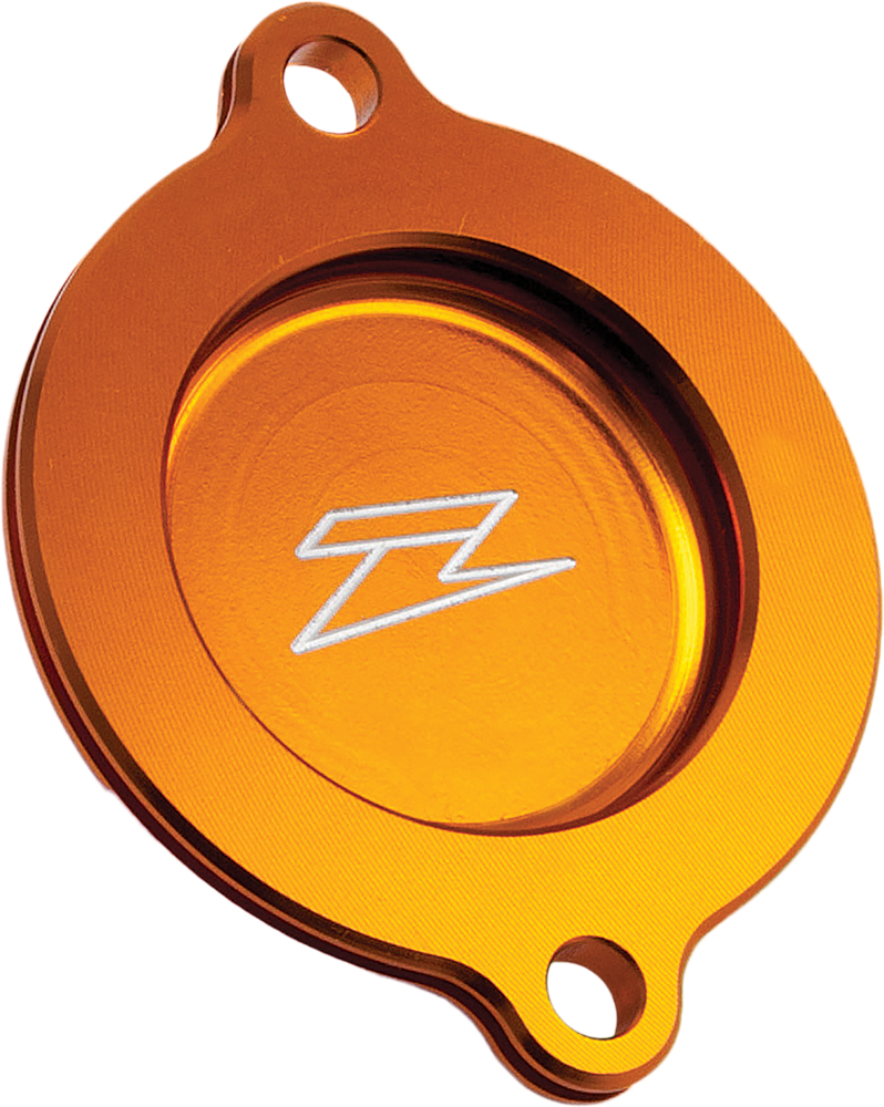 Orange Oil Filter Cover - Replaces 59038041000 For 01-10 KTM 4 Strokes - Click Image to Close