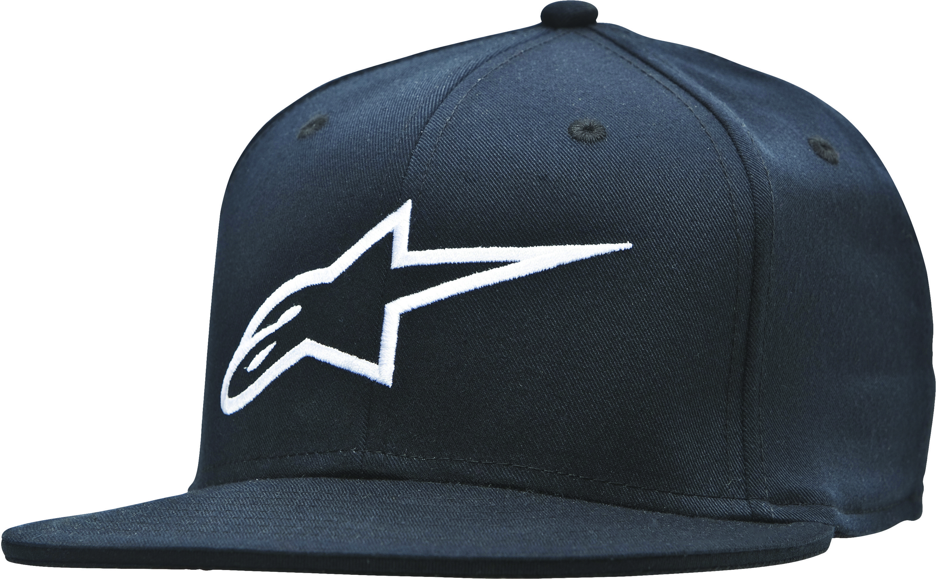 Alpinestars Ageless Flat Bill Hat Black/White S/M - Click Image to Close