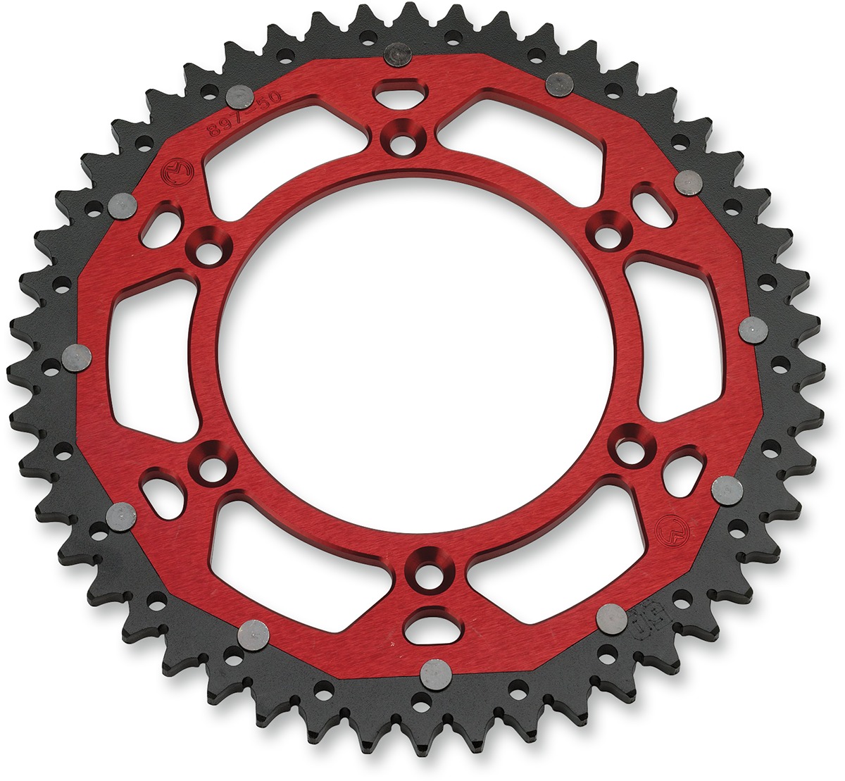 48T Red Dual Metal Rear Sprocket - For 84-20 Honda CR CRF XR - Click Image to Close