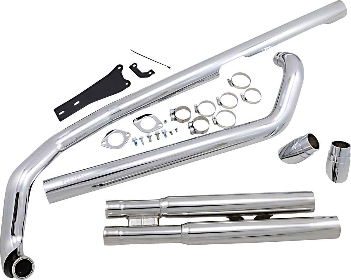 Speedster Slashdown Full Exhaust - For 99-09 Yamaha V-Star 1100 Classic - Click Image to Close