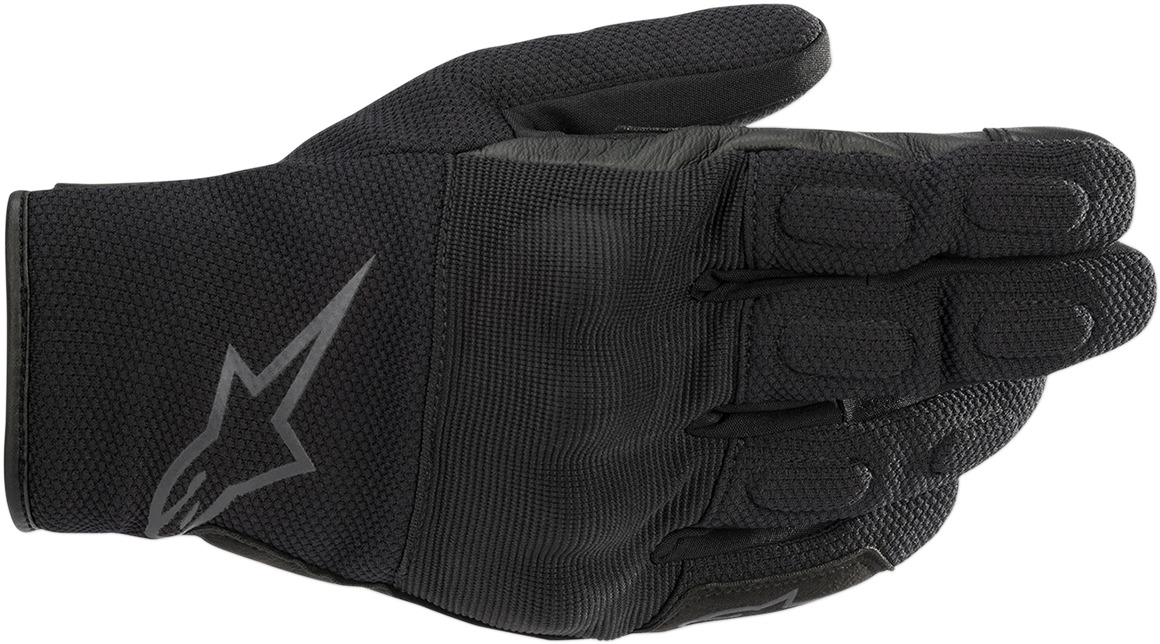 S-Max Drystar Street Riding Gloves Black/Gray Large - Click Image to Close