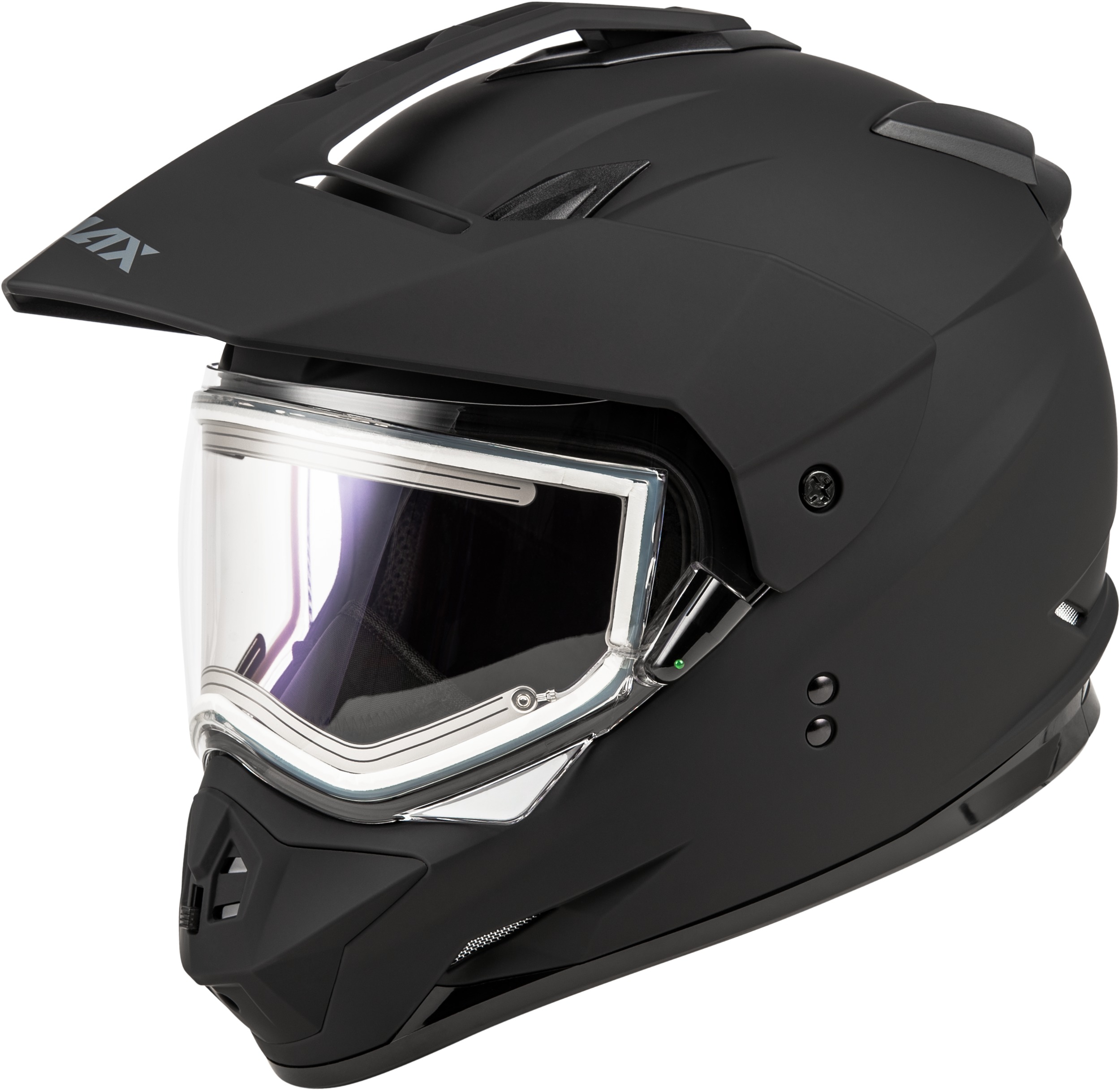 GMAX GM-11S Snow Helmet w/ Electric Shield Matte Black Small - Click Image to Close