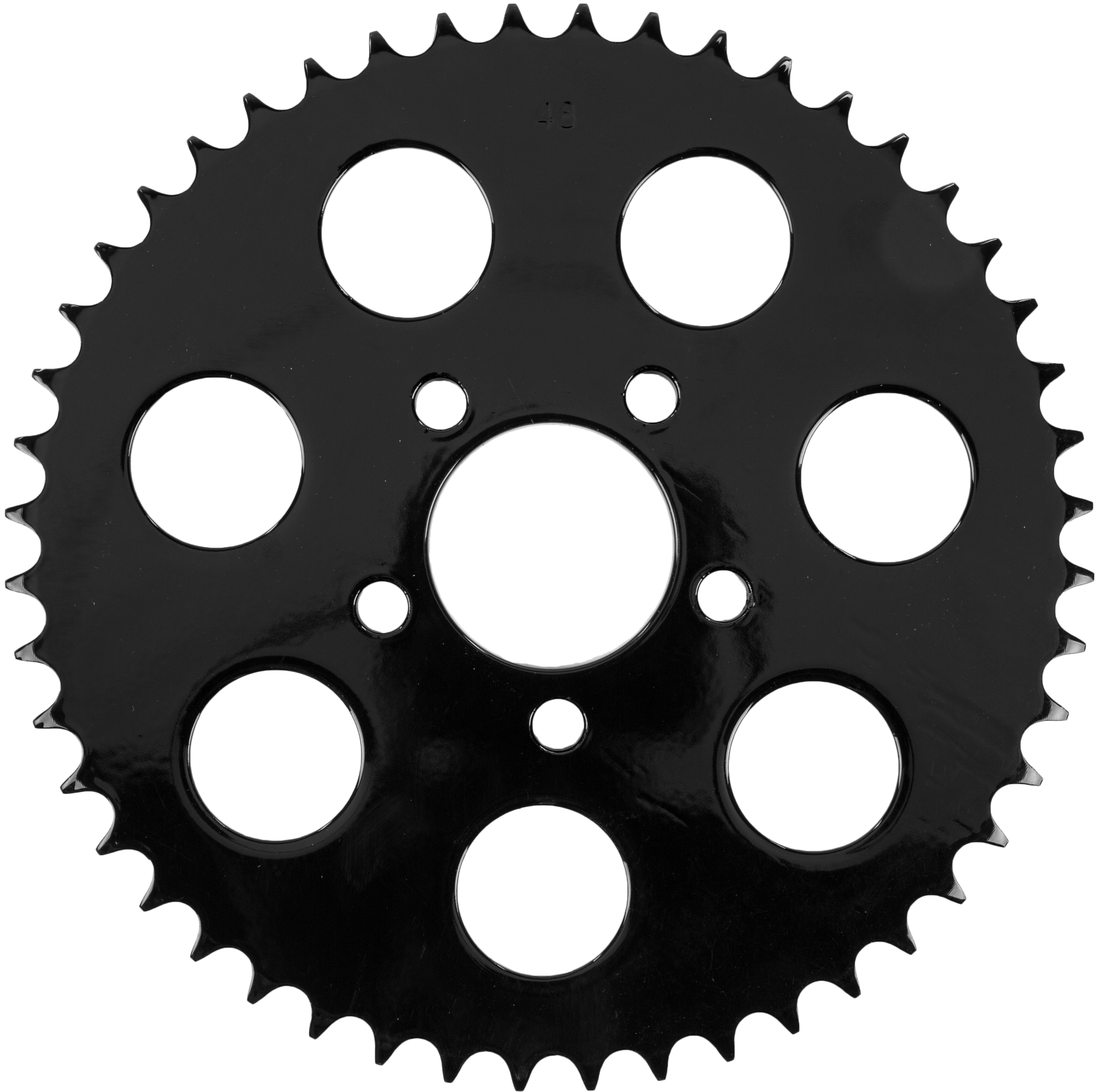 HardDrive Gloss Black Rear Sprocket 48T For Big Twin 2000-2013 - 48 tooth rear sprocket for Big Twin 2000-2013 - Click Image to Close