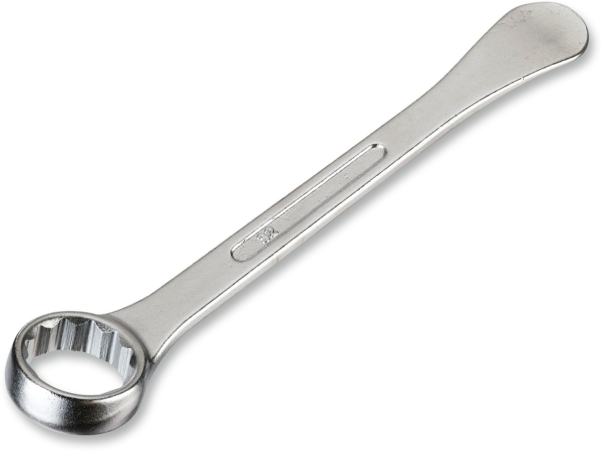 Moose Offroad Tire Lever with 32mm Axle Nut Wrench Chrome - Multi-use tire spoon and 32mm axle wrench tool - Click Image to Close