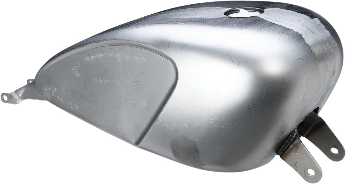 Drag Specialties Legacy Gas Tank 22mm Raw Harley-Davidson Sportster - Legacy gas tank, 22mm outlet, For Harley XL Sportster - Click Image to Close