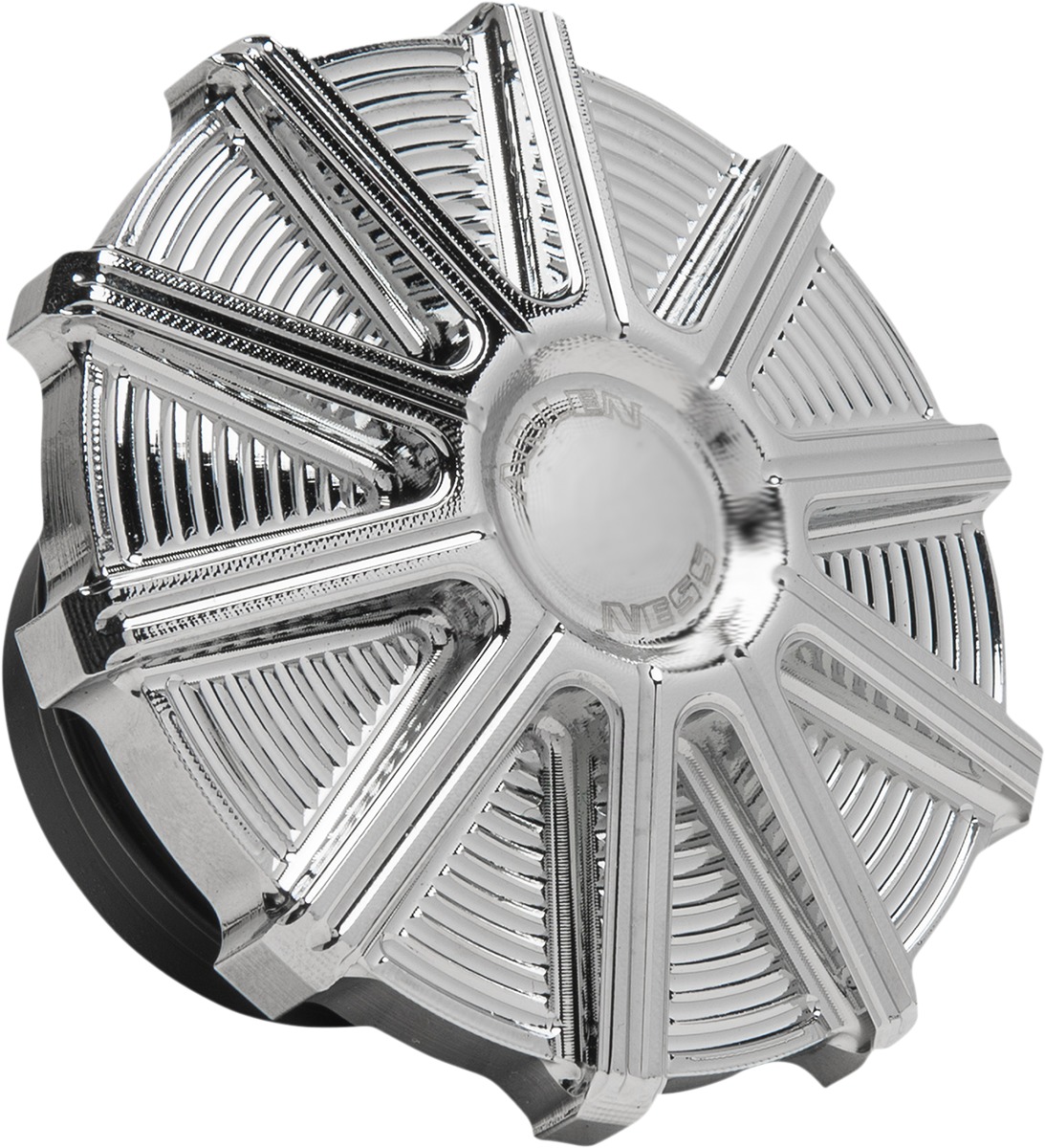 Arlen Ness 10-Gauge Chrome Vented Gas Cap - Click Image to Close