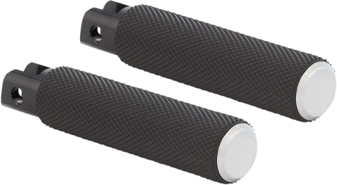 Arlen Ness Knurled Passenger Pegs Chrome Fits 2018+ Softail - Click Image to Close