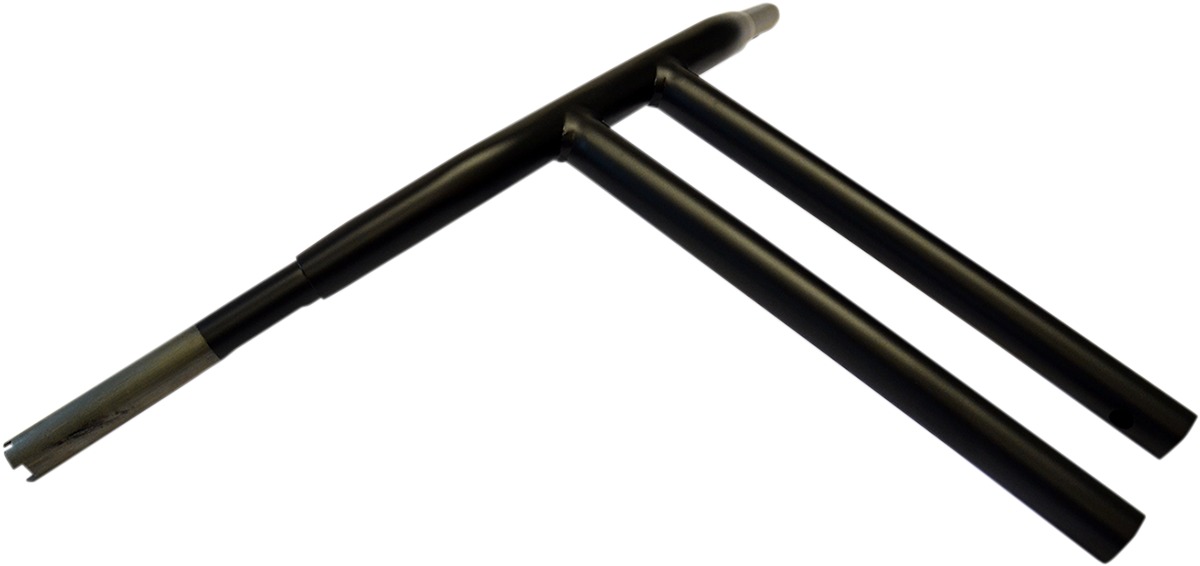 Drag Specialties 1-1/4in Buffalo T-Bar Handlebar Black - Flat black 1-1/4in T-Bar handlebar - Click Image to Close
