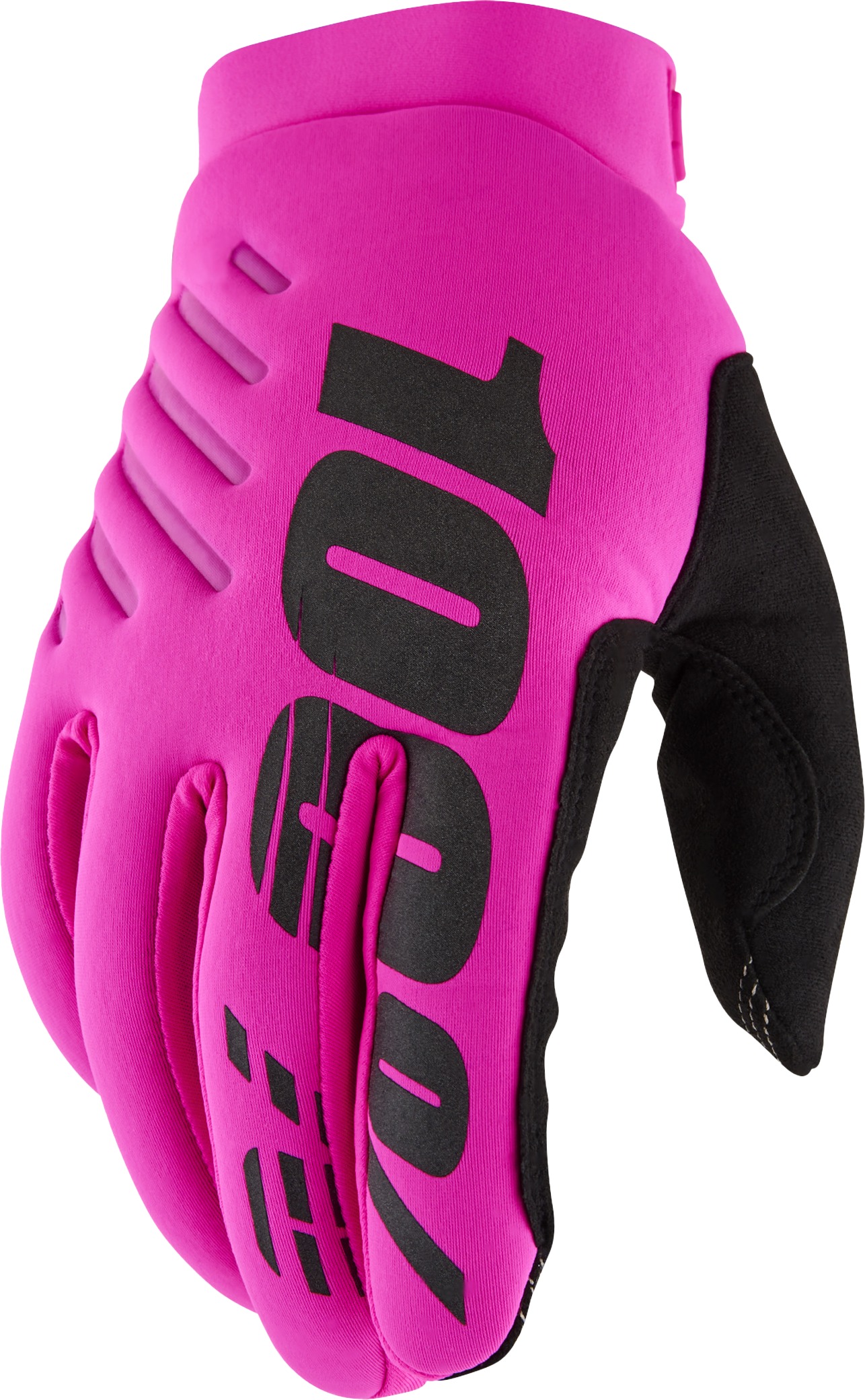 100 Percent Brisker Women's Gloves Neon Pink/Black Small - Insulated offroad gloves, Neon Pink/Black, Small - Click Image to Close